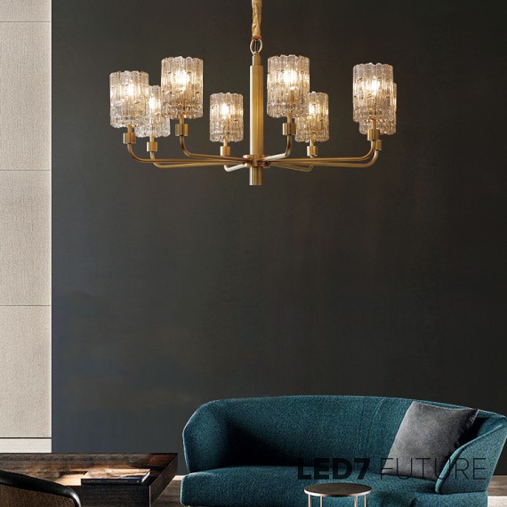 Loft Industry Modern - Gold Ice Chandelier